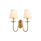 Chloe Vintage Fabric Shades Wall Lamp
