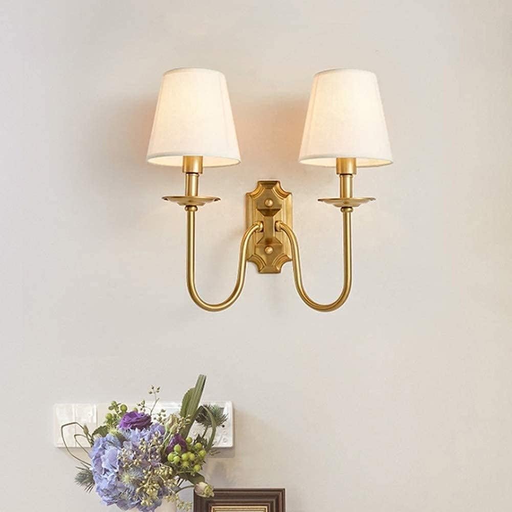 Chloe Vintage Fabric Shades Wall Lamp
