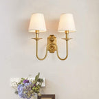 Chloe Vintage Fabric Shades Wall Lamp