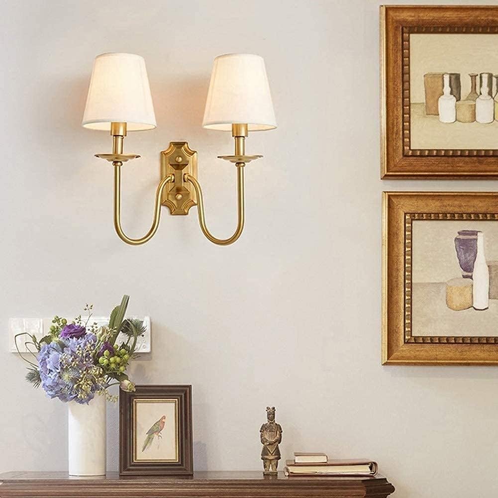 Chloe Vintage Fabric Shades Wall Lamp