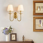 Chloe Vintage Fabric Shades Wall Lamp