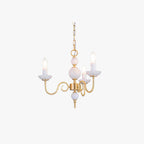 Silva Vintage LED Candle Chandelier Ceramic Bedroom