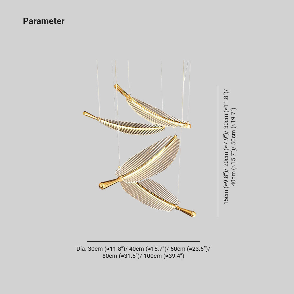 Arisha Nordic Luxury LED Pendant Light Metal Hotel Living Room