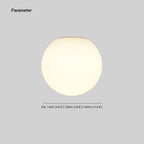 Valentina Modern Bubble Sphere Flush Mount Ceiling Light Glass Bedroom