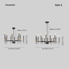 Silva  Pendant Light Chandeliers  Retro Industrial Living Room