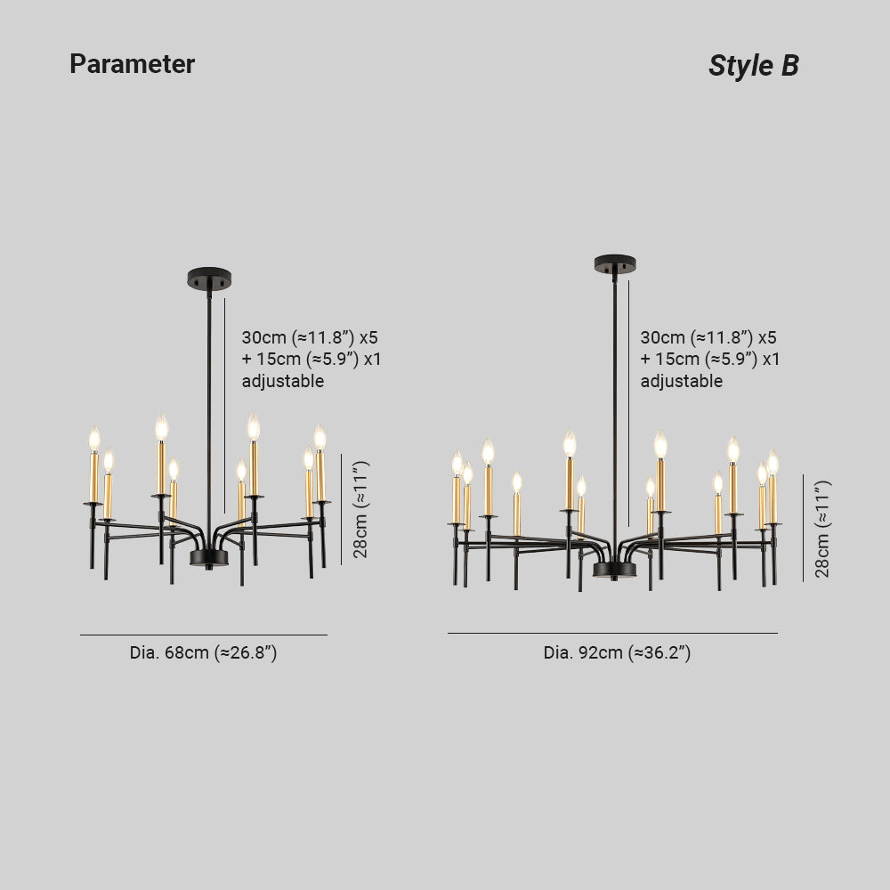 Silva  Pendant Light Chandeliers  Retro Industrial Living Room