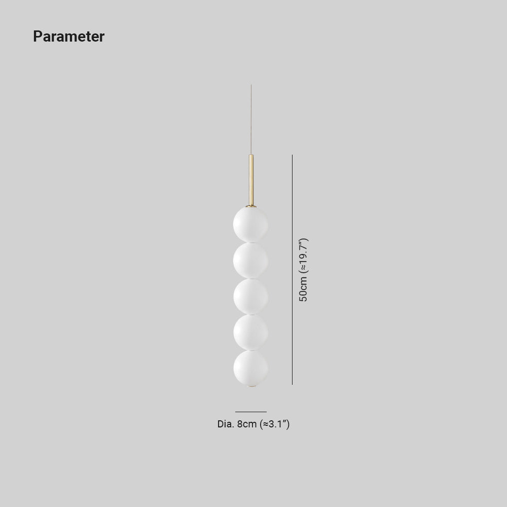 Valentina  Pendant Light White Bubble Nordic