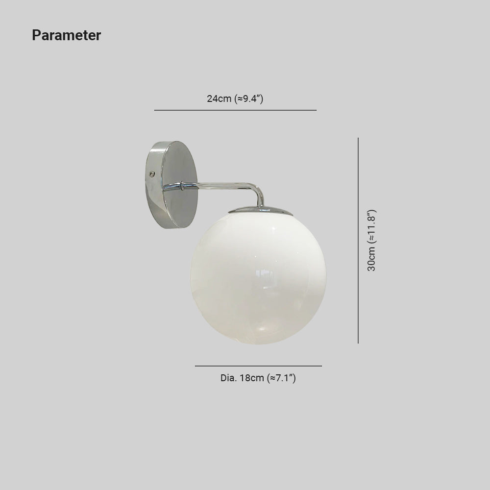Valentina Glass Indoor Wall Lamp French  Bathroom Bedroom