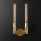 Kristy Indoor Wall Lamp Glass  Brass Mid-century Restaurant Bedroom