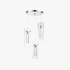 Arisha Glass Pendant Light  Cluster Brass Modern Dimmable