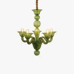 Silva   Chandelier Retro Glass  Yellow&Green&Clear