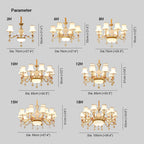 Alessio Retro Pendant Light Metal Glass Living Room Dining Room