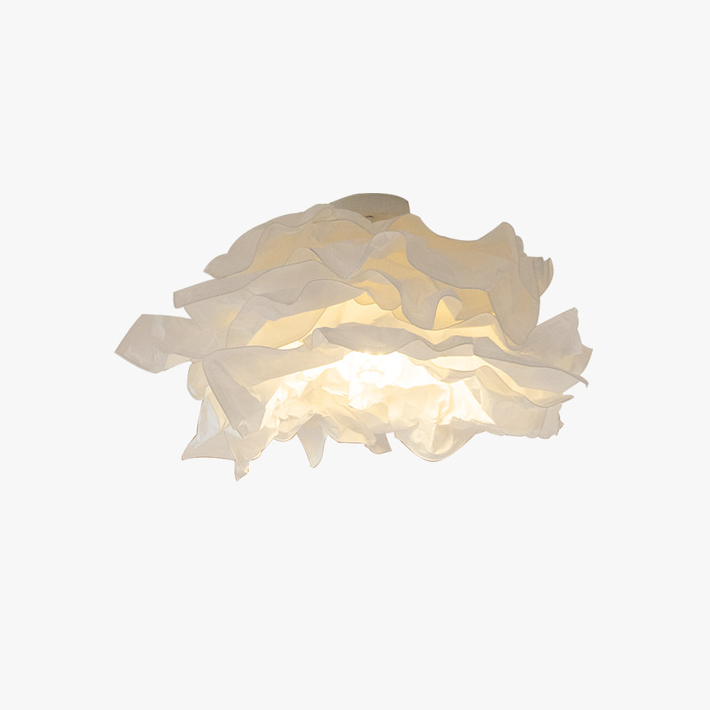 Ritta  Flush Mount Ceiling Light Design Flower  Natural Paper