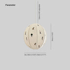 Elva Pendant Light Paper Ball Drawing
