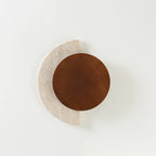 Coraeen Wall Light Demi-Lune in Travertine - Kingsley Beaumont