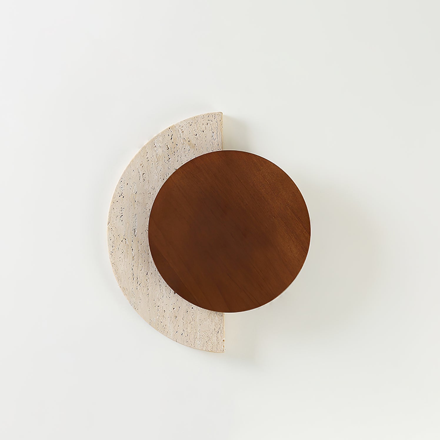 Coraeen Wall Light Demi-Lune in Travertine - Kingsley Beaumont