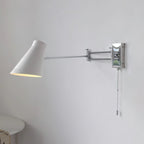 Wall Lamp Swing Arm Chrome Adjustable Industrial