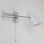 Wall Lamp Swing Arm Chrome Adjustable Industrial