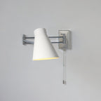 Wall Lamp Swing Arm Chrome Adjustable Industrial