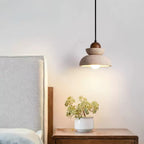 Zophaos Tiered-Bell Travertine Pendant Light