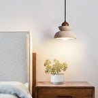 Zophaos Tiered-Bell Travertine Pendant Light