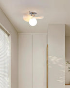 Ilyon Modern Winged Frosted Shade Ceiling Light