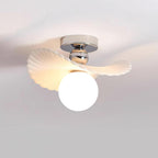 Ilyon Modern Winged Frosted Shade Ceiling Light
