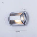 Wyre Wall Lamp Geometric Modern Metal Glass Outdoor