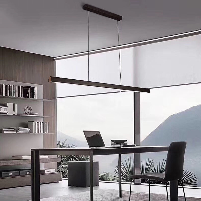 Orva Minimalist Classic Black & White Linear Pendant Light