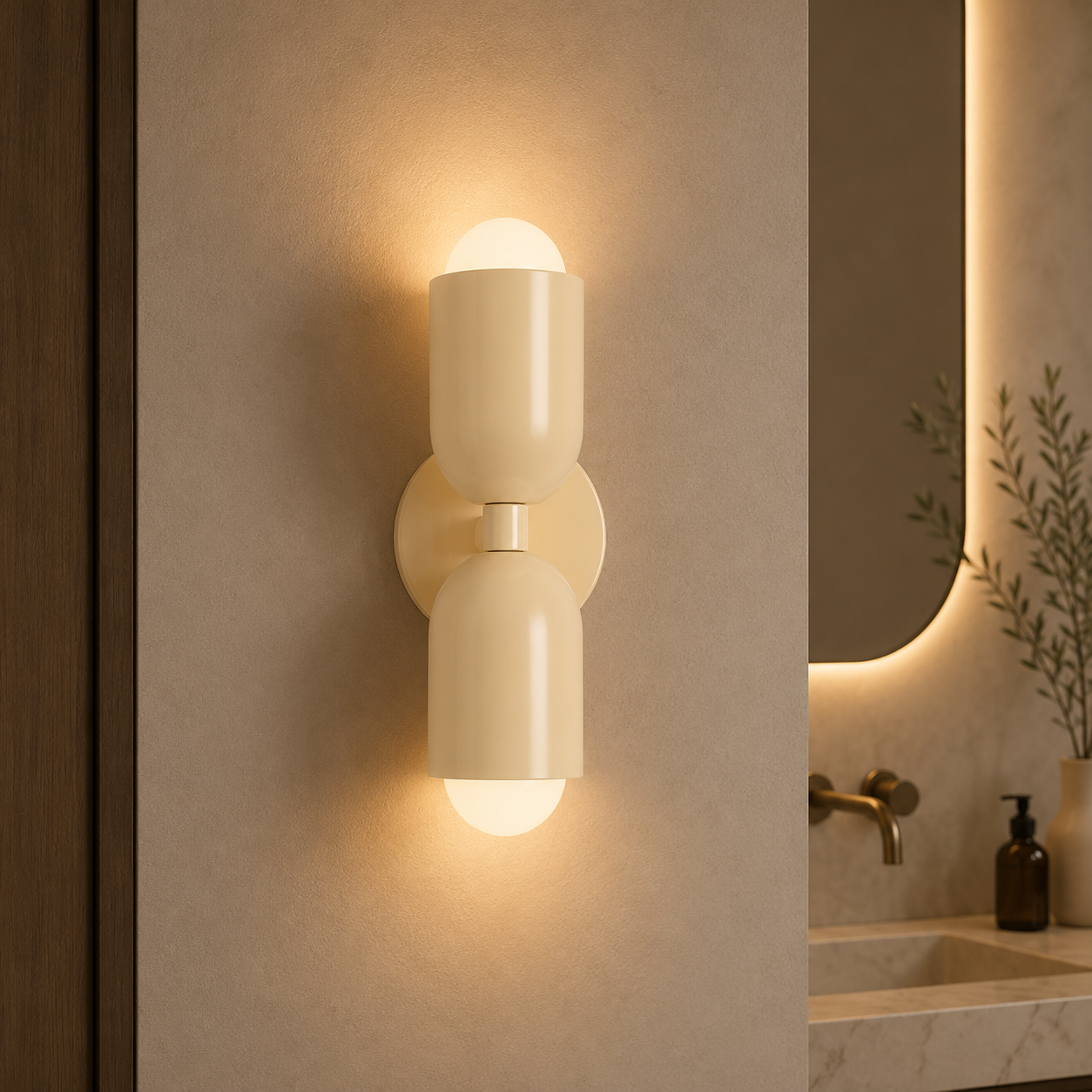 Kira Wall Light Cylindre Scandinave Metal Coloré Living Room