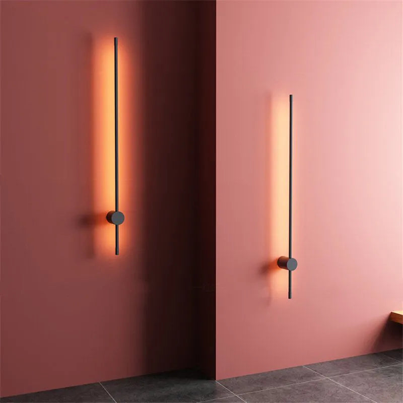 Eonix Minimalist Rotatable Linear Indoor Wall Lamp, Black