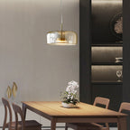 June Morden Glass Pendant Light Clear/Smoky/Amber