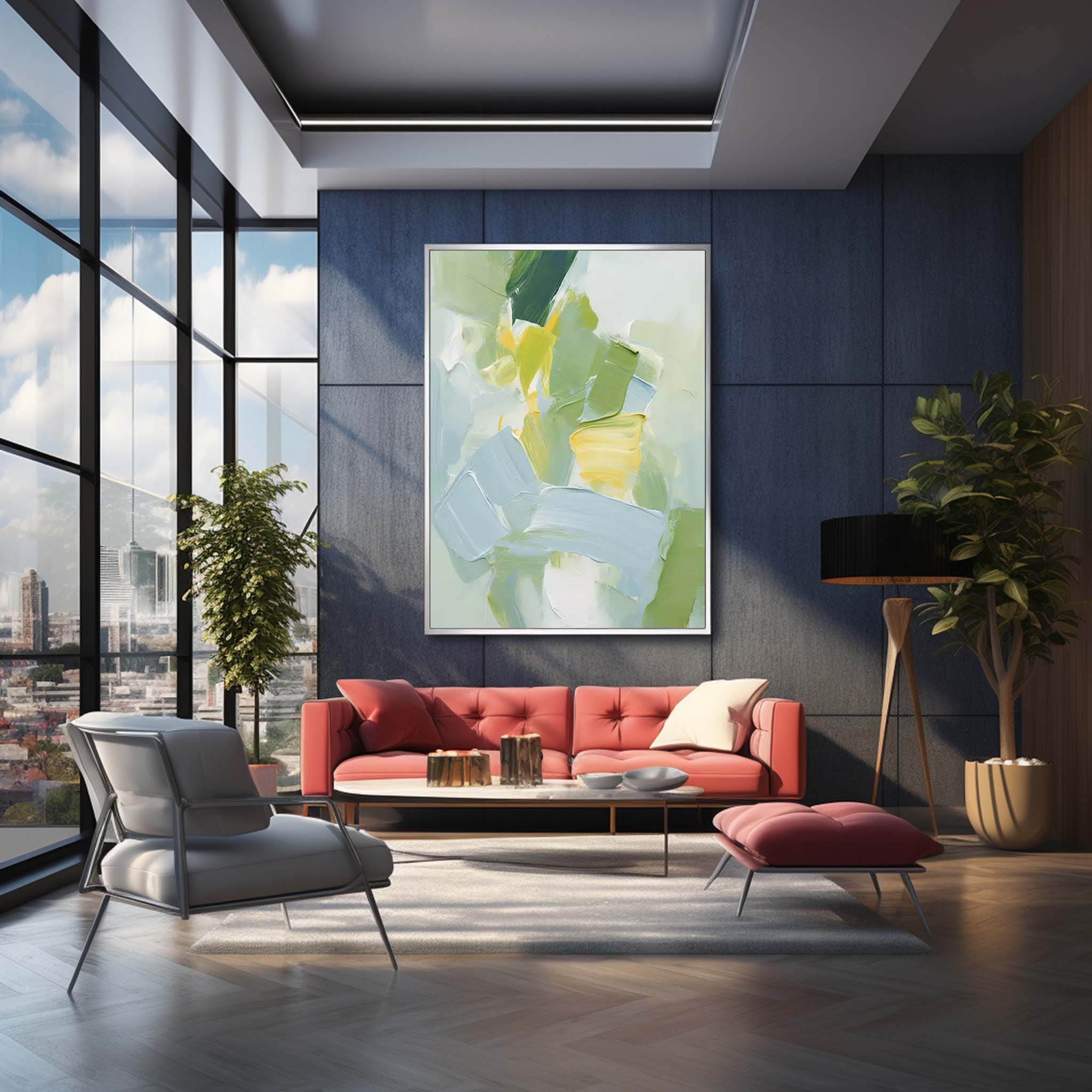 Wall Art Abstract Geometric Color Block
