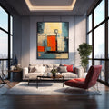 Wall Art Abstract Gradient Geometric Pop
