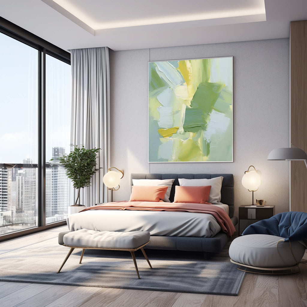 Wall Art Abstract Impasto Neutral Organic