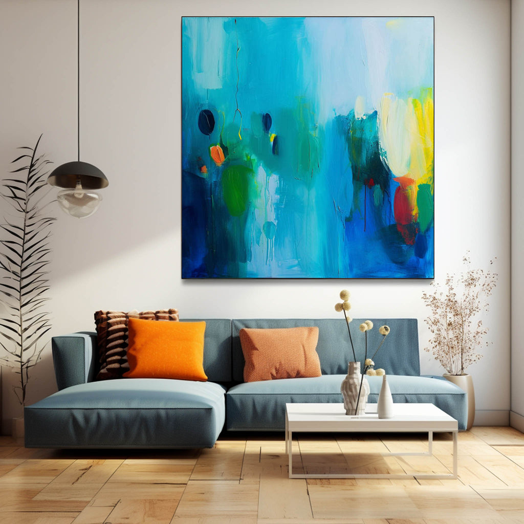 Wall Art Abstract Painterly Raw Scene