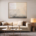 Minimalist Neutral Abstract Painting Textured Beige