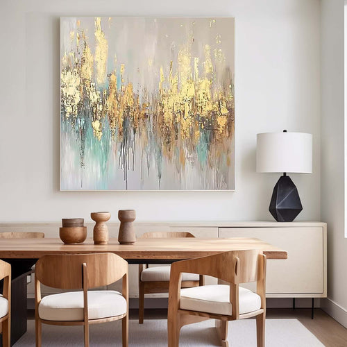 Abstract Impasto Serene Luxurious Modern