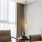 Arisha  Pendant Light Linear Modern, Gold, Living Rooms