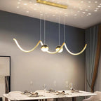 Arisha Nordic Globe Wavy Metal/ Pendant Light