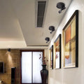 Arisha Modern Ceiling lighting Round, Novak Flush Mount, White/Black, Kitchen