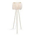 O'Moore Artistic Tripod Feather Floor Lamp, White