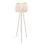 O'Moore Artistic Tripod Feather Floor Lamp, White