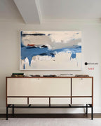Coastal Horizon Abstract Expressionist Painting