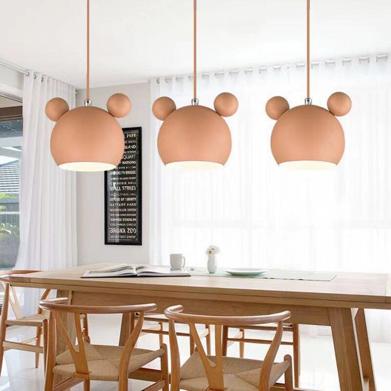 Valentina Mouse Head Pendant Light, 5 Colour