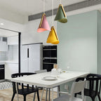 Valentina Modern Cone Pendant Light, Wood/Metal