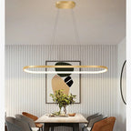 Junel Minimalist Oval Interior Hanging Pendant Light