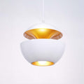 Arisha Metal Modern Pendant Light, Black / White