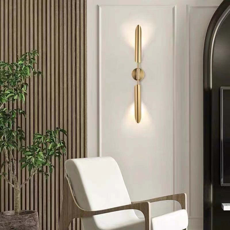 Phira Luxury Double-head Golden Scabbard Wall Lamp
