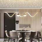 Arisha Nordic Globe Wavy Metal/ Pendant Light